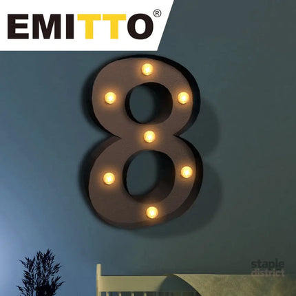 LED Metal Number Lights Free Standing-2006733354837348358
