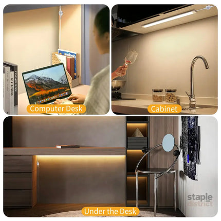 LED Under Cabinet Kitchen Lights for Motion Sensor Light,Dimmable 4000K Under Cupboard Light,Under Counter Light with