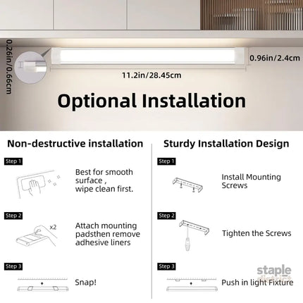 LED Under Cabinet Kitchen Lights for Motion Sensor Light,Dimmable 4000K Under Cupboard Light,Under Counter Light with
