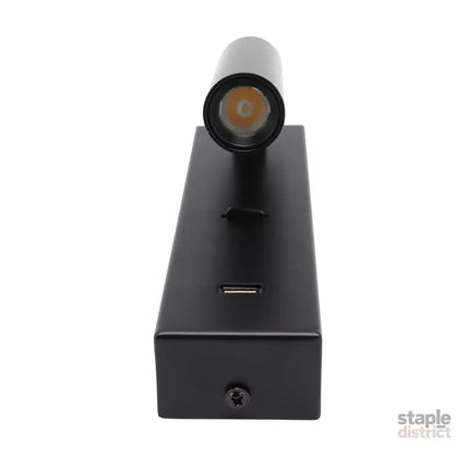 LED Wall Reading Light Simple Stylish Wall Mounted Light with Switch USB Port for Indoor Bedroom 100‑240V - Home &