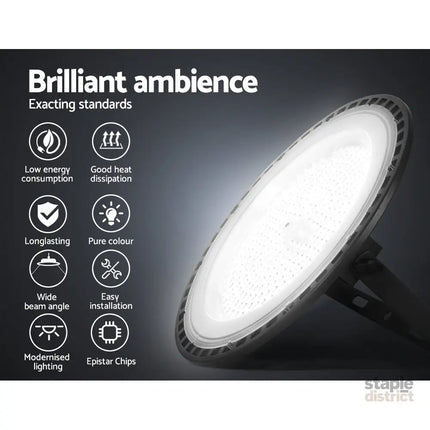 Leier High Bay Light LED 200W Industrial Lamp Workshop Warehouse Factory Lights - Home & Garden > Lighting > Ceiling