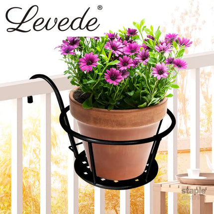 Levede 1x Flower Holder Plant Stand Black-2006732929962741766