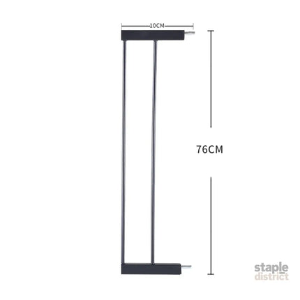 Levede Baby Safety Gate Adjustable Pet Black 10cm Extension-2006733310868459522