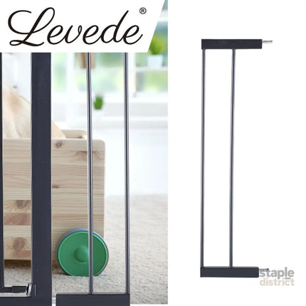 Levede Baby Safety Gate Adjustable Pet Black 10cm Extension-2006733310868459527