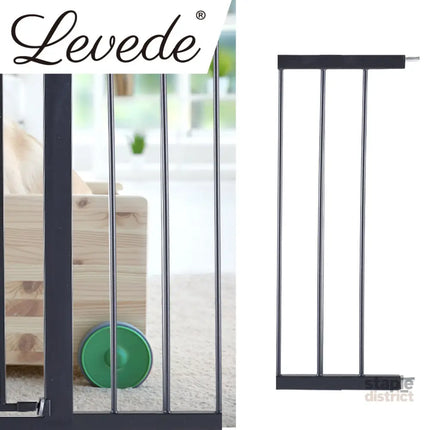 Levede Baby Safety Gate Adjustable Pet Black 20cm Extension-2006733311191420935