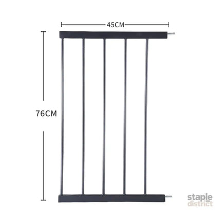 Levede Baby Safety Gate Adjustable Pet Black 45cm Extension-2018816650404564994