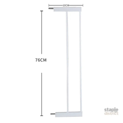 Levede Baby Safety Gate Adjustable Pet White 10cm Extension-2029387279331627010