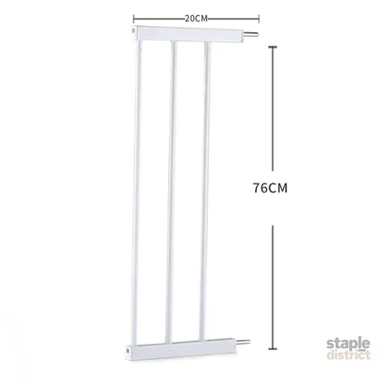 Levede Baby Safety Gate Adjustable Pet White 20cm Extension-2018816613268197378