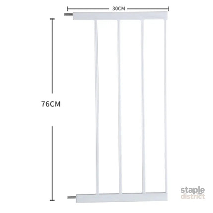 Levede Baby Safety Gate Adjustable Pet White 30cm Extension-2006733311694737410