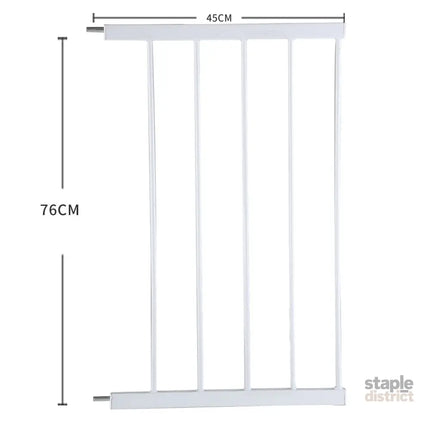 Levede Baby Safety Gate Adjustable Pet White 45cm Extension-2018816650576531458