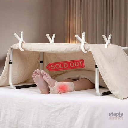 Levede Bed Blanket Lifter for Feet Knee Ankle Cradle 66-86cm Adjustable Height-2050059006659137543