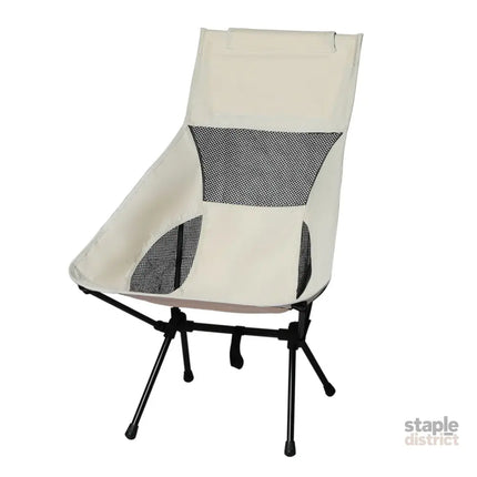 Levede Camping Chair Folding Outdoor Large Beige-2018816679940853760