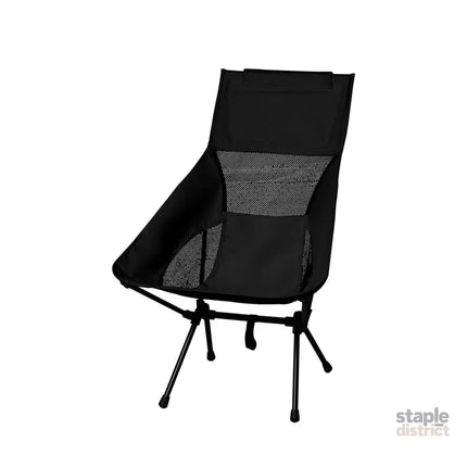 Levede Camping Chair Folding Outdoor Large Black-2018816670809853952
