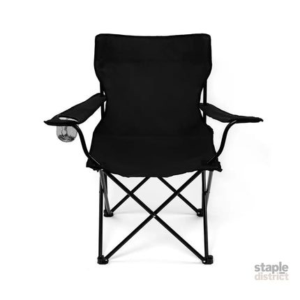 Levede Camping Chairs Folding Arm Foldable Black-2006733106232561665