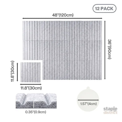 Levede Cork Boards Alternative Photo Display Board 12 Pcs 30cmx30cm Coustic-2050059006285844482
