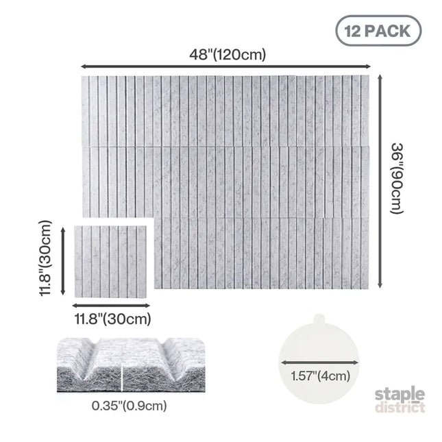 Levede Cork Boards Alternative Photo Display Board 12 Pcs 30cmx30cm Coustic-2050059006285844482