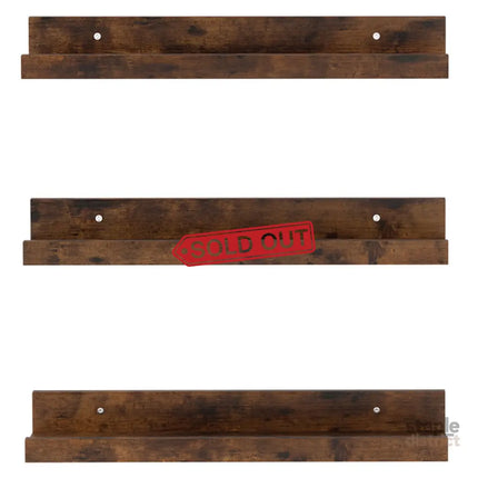 Levede Floating Shelves 3 Pack Wall Mounted Wood Storage Display Rack Room Decor-2050056792897097729