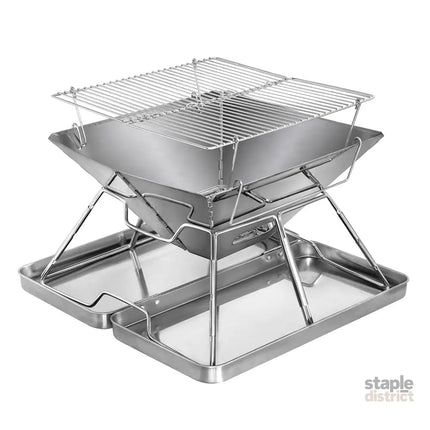 Levede Folding BBQ Portable Charcoal Grill 2-IN-1-2006732907498049537