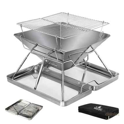 Levede Folding BBQ Portable Charcoal Grill 2-IN-1-2006732907498049536