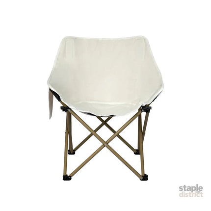 Levede Folding Camping Moon Chair Lightweight Beige-2018816695149400067