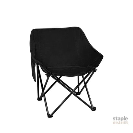 Levede Folding Camping Moon Chair Lightweight Black-2018816697703731200