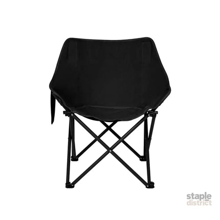Levede Folding Camping Moon Chair Lightweight Black-2018816697703731203
