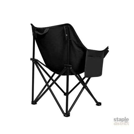 Levede Folding Camping Moon Chair Lightweight Black-2018816697703731201