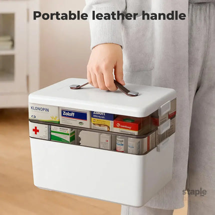 Levede Medical Storage Box Three Layer Medicine Case-2050056827550437380