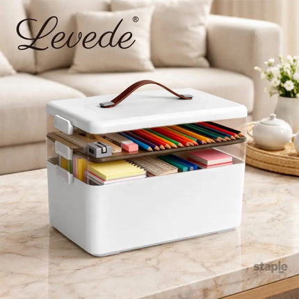 Levede Medical Storage Box Three Layer Medicine Case-2050056827550437383