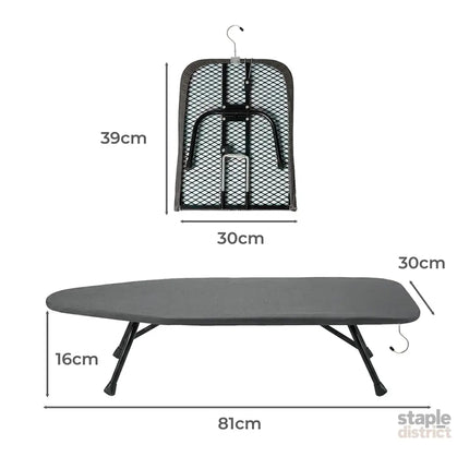Levede Metal Table Ironing Board Folding Heat Resistant Cover 100% Cotton Pad-2050059021901238274