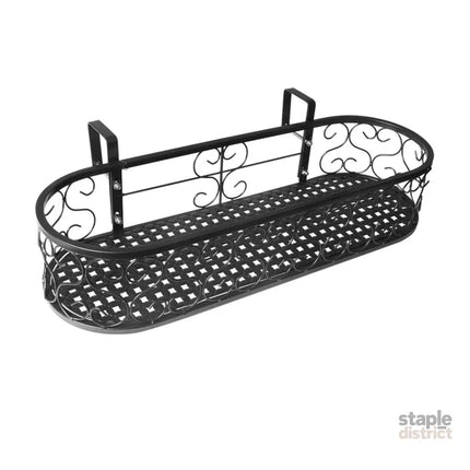 Levede Plant Stand Outdoor Indoor Home Black Oval-2018816694297956352
