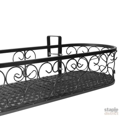 Levede Plant Stand Outdoor Indoor Home Black Oval-2018816694297956357