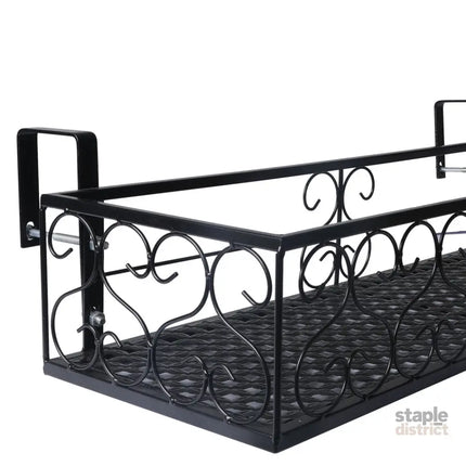Levede Plant Stand Outdoor Indoor Home Black Rectangle-2018816682574876676