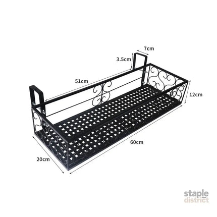 Levede Plant Stand Outdoor Indoor Home Black Rectangle-2018816682574876674