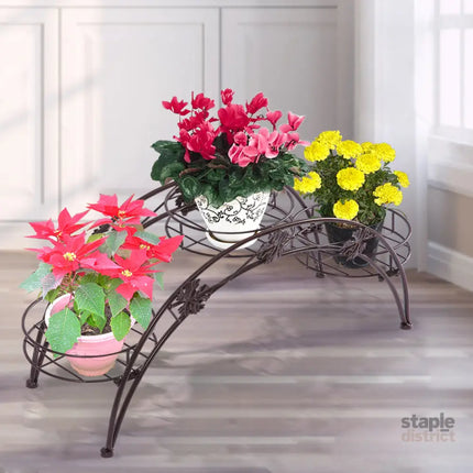 Levede Plant Stand Outdoor Indoor Metal Bronze-2018816651222454279