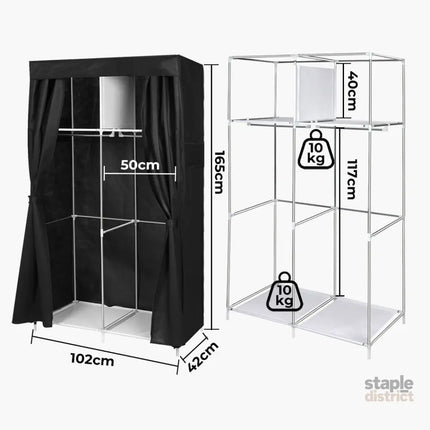 Levede Portable Closet Wardrobe Organizers 102CM-2018816667961921538