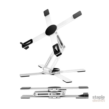 Levede Portable Laptop Stand 360 Rotating Bracket Foldable Aluminum Desk Riser-2050056791982739456