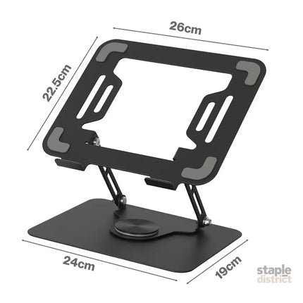 Levede Portable Laptop Stand 360 Rotating Bracket Foldable Laptop Desk Holder-2050056791802384386