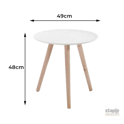 Levede Side Table Coffee Bedside End White-2006733258066366466
