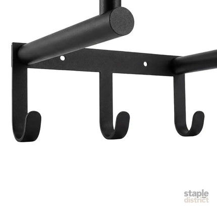 Levede Wall Mounted Towel Rack Towel Holder 3 Hooks Bathroom Towel Storage-2050059022073204739