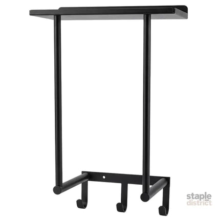 Levede Wall Mounted Towel Rack Towel Holder 3 Hooks Bathroom Towel Storage-2050059022073204744