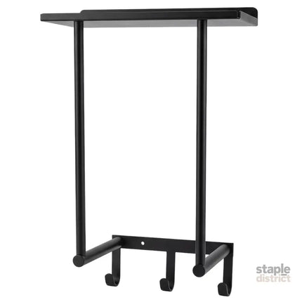 Levede Wall Mounted Towel Rack Towel Holder 3 Hooks Bathroom Towel Storage-2050059022073204736