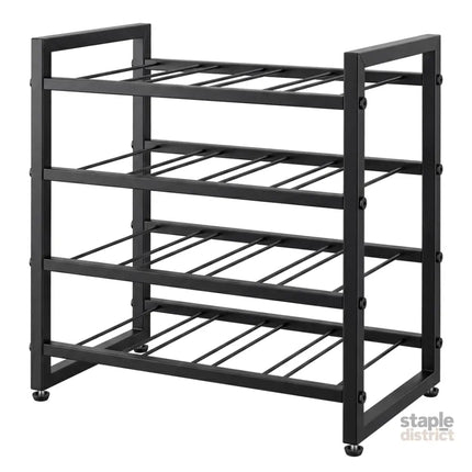 Levede Wine Rack 16 Bottle 4-Tier Metal Display Storage Organizer Adjustable Bar-2061251872504811528