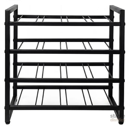 Levede Wine Rack 16 Bottle 4-Tier Metal Display Storage Organizer Adjustable Bar-2061251872504811527