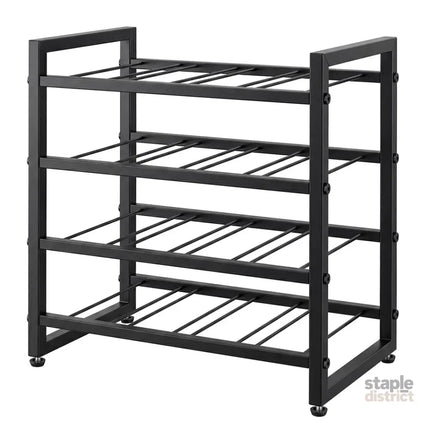 Levede Wine Rack 16 Bottle 4-Tier Metal Display Storage Organizer Adjustable Bar-2061251872504811520