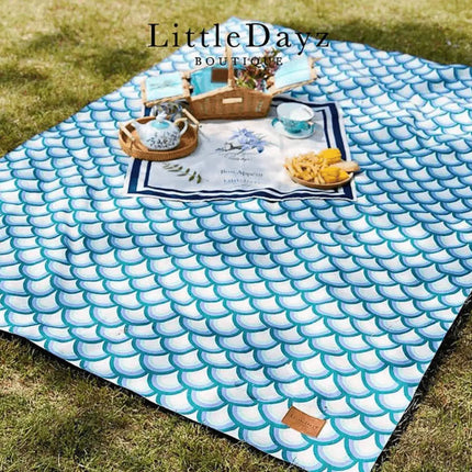 Little Dayz Boutique Emerald Cotton Picnic Mat 195*145-2006733434818531331