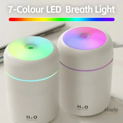 Living Today Mini LED Ultrasonic Humidifier 300ml - Appliances > Aroma Diffusers & Humidifiers > Humidifiers