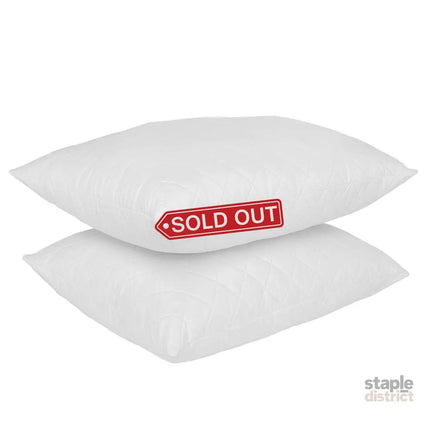 Luxury - Bamboo Quilted Pillow - Twin Pack-1951134817303269377