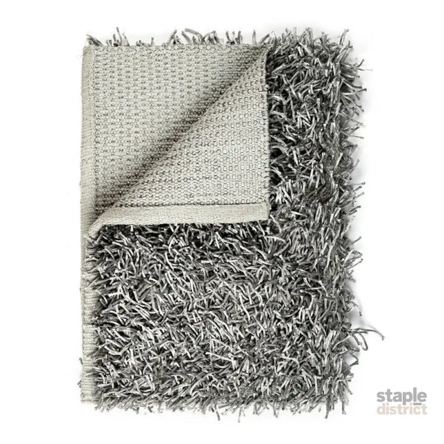 Luxury High Pile Soft Non Slip Bathmat 50 x 80cm (Silver) - Furniture > Bathroom > Bathtubs