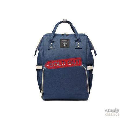Luxury Multifunctional Diaper Nappy Backpack Maternity Mummy Changing Bag - Navy - Baby & Kids > Strollers > Stroller &